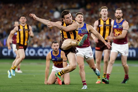 Hawthorn’s Nick Watson lit up the MCG on Saturday with six goals.