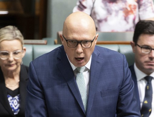 Peter Dutton has attacked the government after Australia abstained on a UN resolution over the conflict.