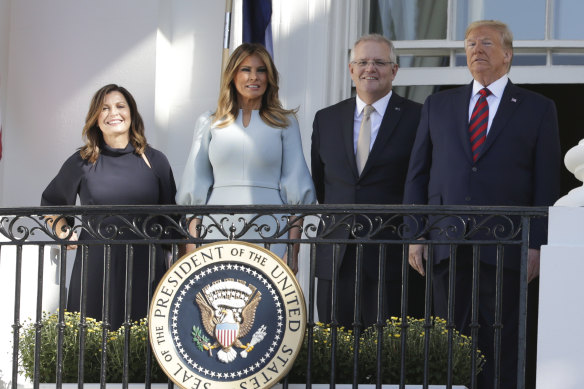 The leaders and their wives met at the White House.