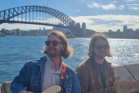 Curtis (L) and Jeffrey (R) Argent of Wollongong-based indie-pop outfit PIRRA.