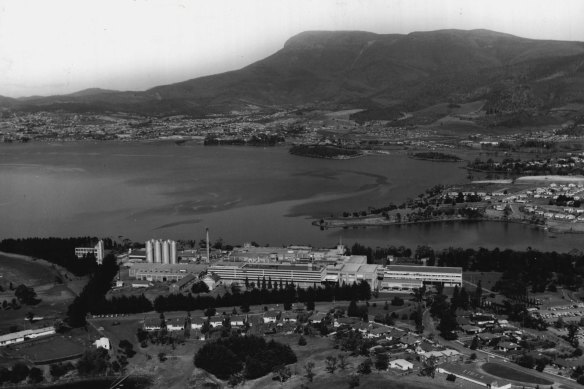 The Cadbury factory in Hobart where Tim Colebatch’s mother worked, pictured in 1969.