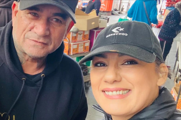 Dean Martin and Lidia Thorpe at a Melbourne market last month.