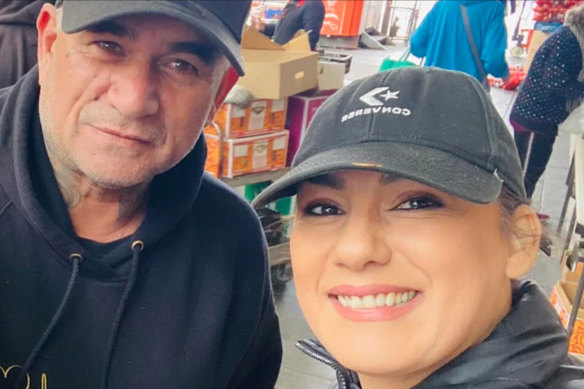 Dean Martin and Lidia Thorpe at a Melbourne market in 2022.