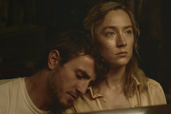 Paul Mescal and Saoirse Ronan play a husband and wife confronting an unknown future in Foe.