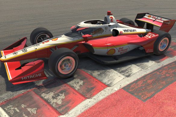 Scott McLaughlin finished fourth in the virtual IndyCar race.