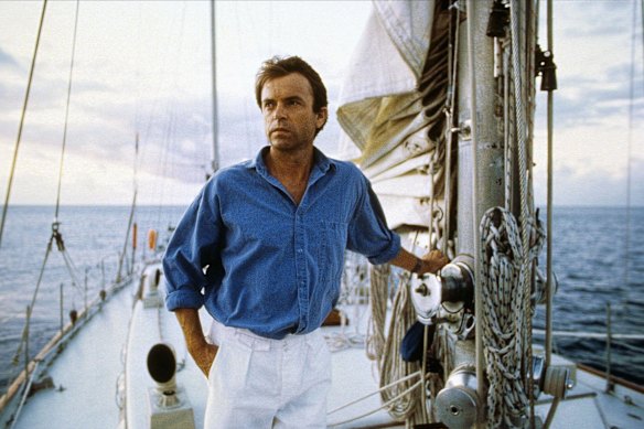 Sam Neill en Dead Calm (1989), uno de sus papeles más famosos.