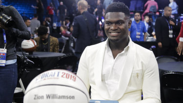Zion Williamson was pick No.1 at the NBA draft, taken by the Pelicans.
