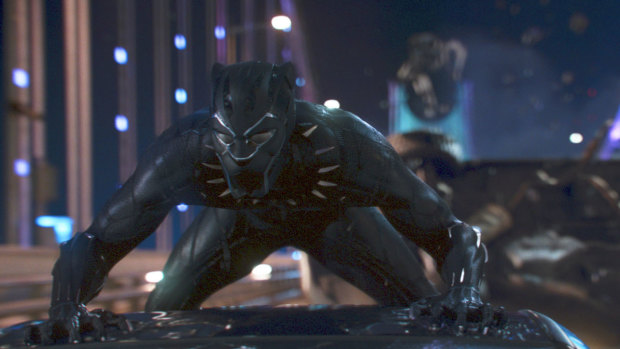 Billion-dollar success: A scene from <i>Black Panther</i>.