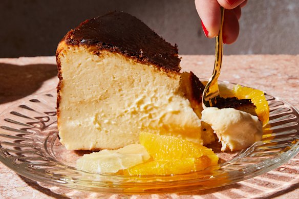 The caramelised top of the Basque cheesecake is its main claim to fame.