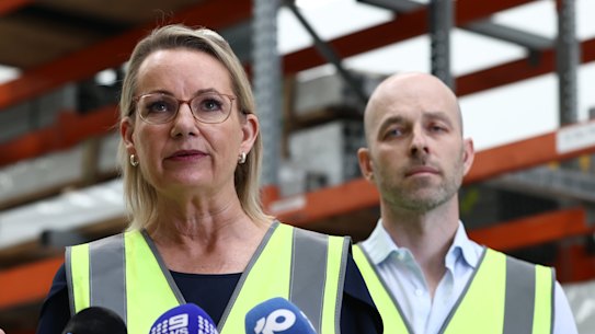 Opposition Leader Sussan Ley at a press conference in Sydney on Wednesday.