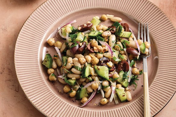 This salad can be easily adapted to use whatever is in your kitchen.