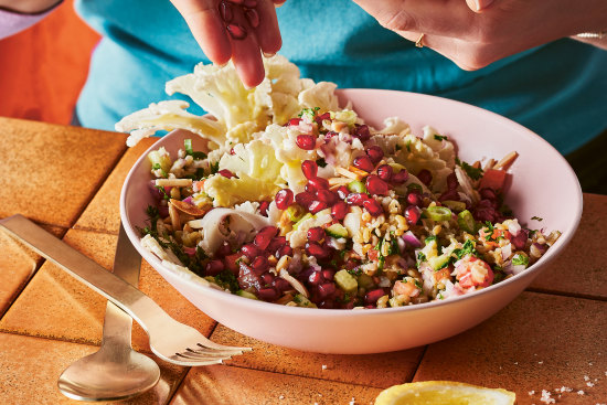 Skip the grains to make this vibrant cauli tabbouleh gluten-free.