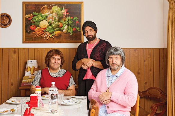 Don’t even think about arguing with Carmela, Angela and Giuseppina, the Sooshi Mango mamma characters who rule the good room.