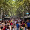 Most tourists in Barcelona end up around La Rambla, the city’s busy high street.