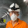Cross River Rail chief executive Graeme Newton during construction of the main tunnel.