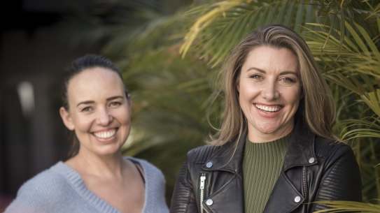 Jada Bennett-Cross (left) and Hello Sunday Morning ambassador Talitha Cummins.