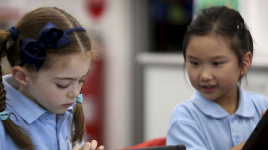 Students at St Margaret Mary's Catholic Primary School in Randwick are showing strong signs of academic improvement.