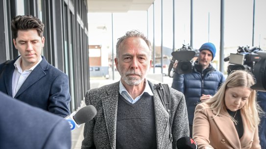 William Swale arriving at court on Monday.