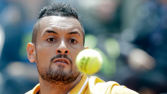 Nick Kyrgios has won his way past Daniil Medvedev.