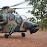 An Australian Army ARH Tiger helicopter during exercises in June.
