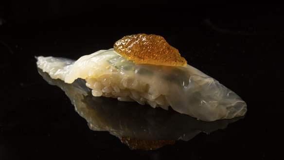 Jellyfish nigiri.