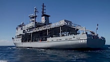 A defence member has been stood down with pay after a video recording device was found inside the women’s bathroom in the HMAS Leeuwin.