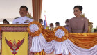 Thailand’s King Maha Vajiralongkorn, land Queen Suthida during the royal Ploughing ceremony in Bangkok. Much of the senators’ opposition to to Move Forward is the party’s pledge to amend the lèse-majesté law, which punishes criticism against the king.