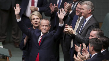 Opposition Leader Bill Shorten delivers his budget reply speech. 