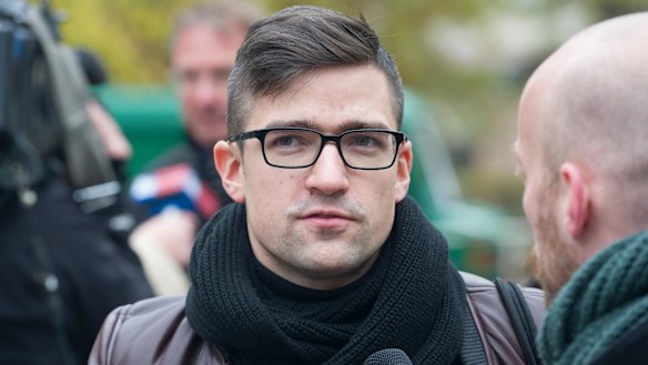 Martin Sellner, leader of the right-wing Identitarian Movement of Austria.