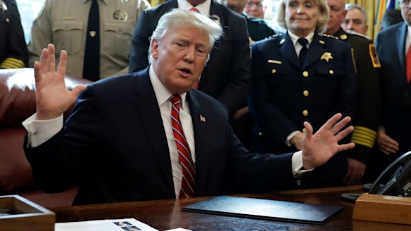 President Donald Trump said he isn't concerned about a rise in white nationalism.