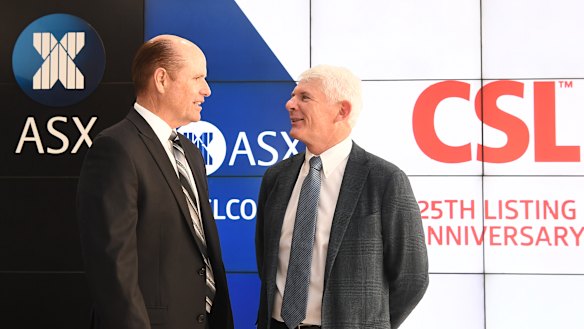 CSL chief executive Paul Perreault (left) told investors about the case at Wednesday's AGM.