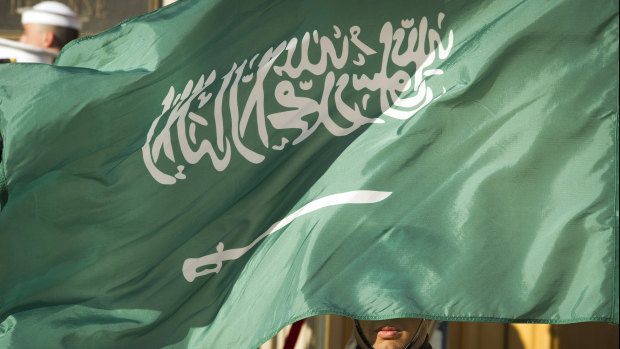 The Saudi flag.