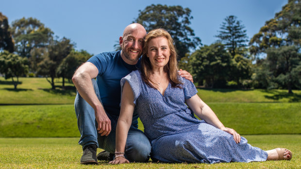 Shaun Resnik and his surrogate Carla Pincombe.