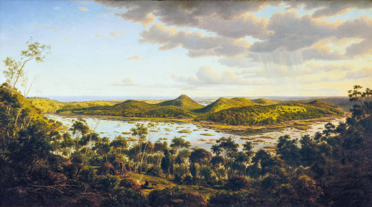 Tower Hill circa 1855, by painter Eugene von Guerard.