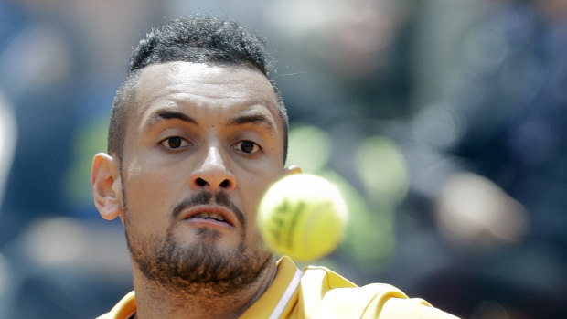 Serving up some gold: Nick Kyrgios didn't miss several of his contemporaries in a New York Times interview.