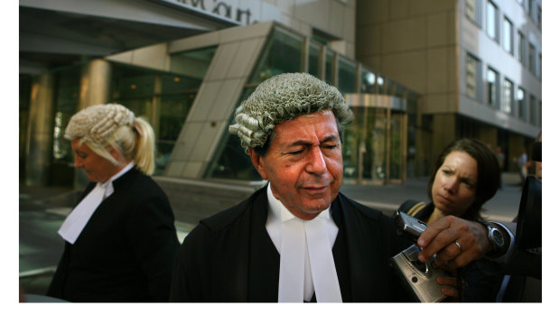 Nicola Gobbo (left) outside court with barrister Con Heliotis, QC, after Tony Mokbel failed to show up for his trial in March 2006. Mokbel went on the run and was arrested in Greece the following year.