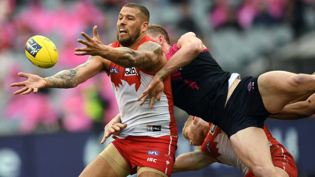 Lance Franklin was effective but not dominant in the Swans' gritty win.