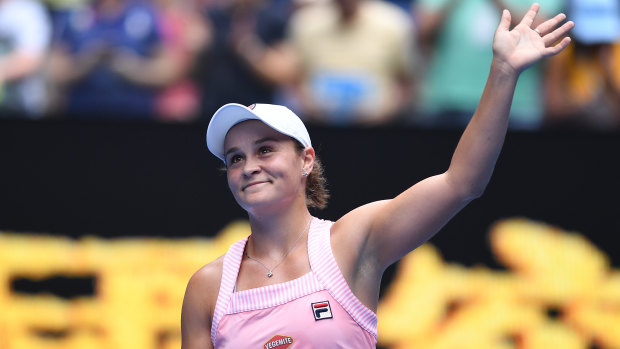 Making waves: Ashleigh Barty has stormed into the third round of the Australian Open without dropping a set.