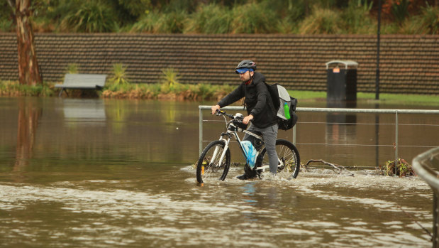 Parramatta received 40 millimetres of rain.