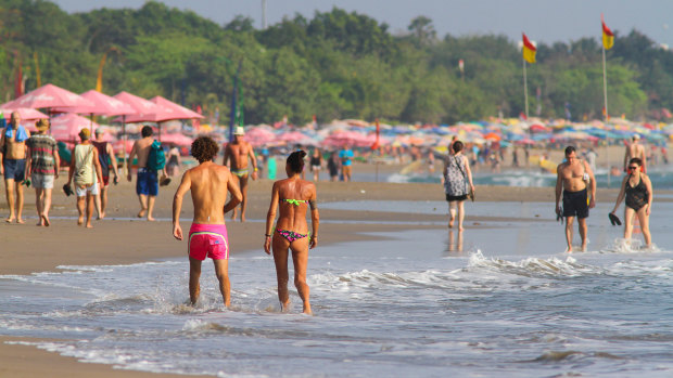 Kuta Beach in Bali, where police officers took Informer 3838.