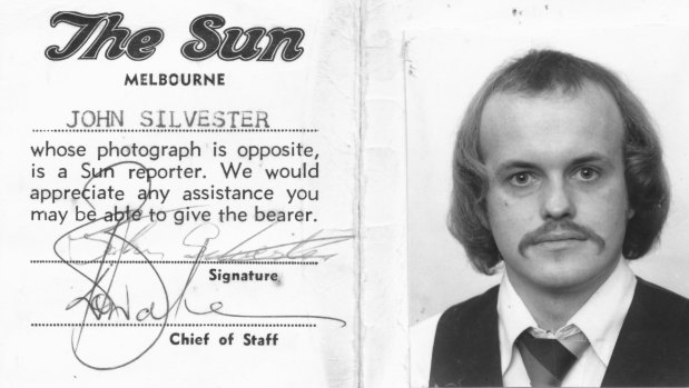 40 years in the business: John Silvester's press pass from his days at <i>The Sun</i>.