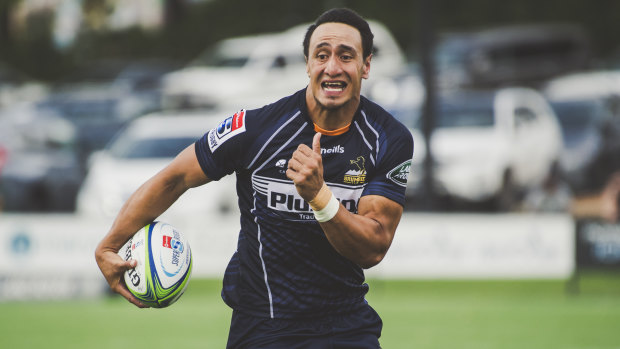 Ready to fly: Lausii Taliauli has been called into the Brumbies starting side this week.
