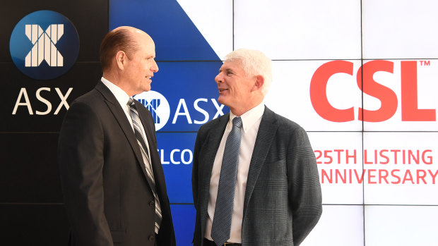 CSL chief executive Paul Perreault (left) told investors about the case at Wednesday's AGM.