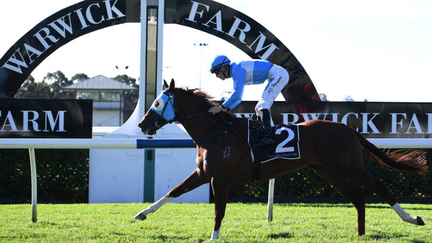Embracer wins the Events By ATC Plate at Warwick Farm in May this year. 