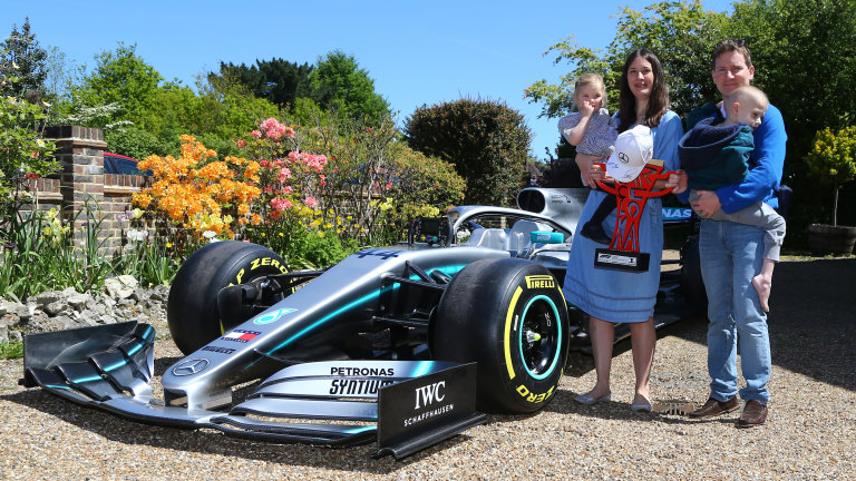 Lewis Hamilton S Mercedes Team Send Formula One Car To Home Of Terminally Ill Boy Harry Shaw