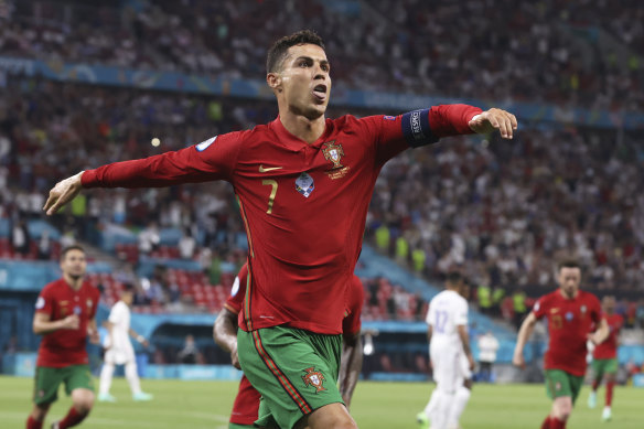 Ronaldo’s double saw him become the most prolific men’s scorer in international history.