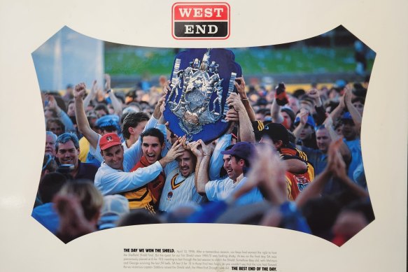 South Australia’s last won the Sheffield Shield in 1996, prompting scenes of jubilation at Adelaide Oval and promotional opportunities for team sponsor West End brewery.