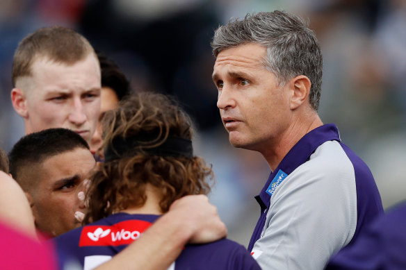 Dockers coach Justin Longmuir.