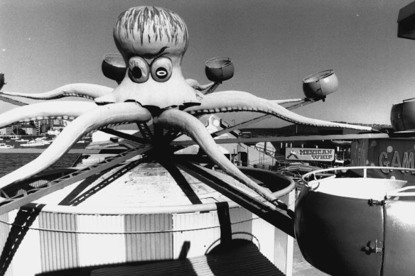 The Octopus at the Manly Fun Pier in 1986. 