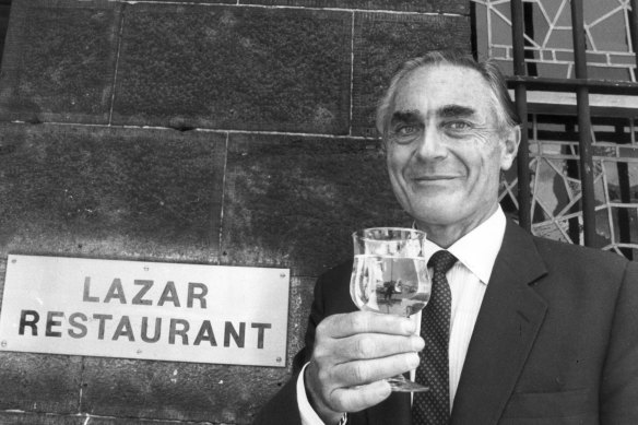 Richard Frank outside Lazar in the early 1980s.